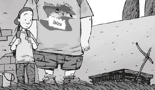 Buscando en el cementerio